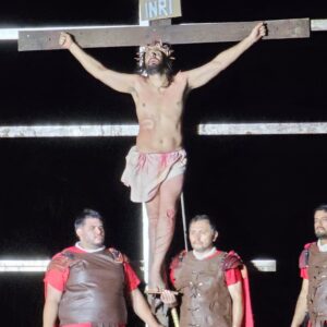 Maravillosa presentación de la Pasión de Cristo en El Médano